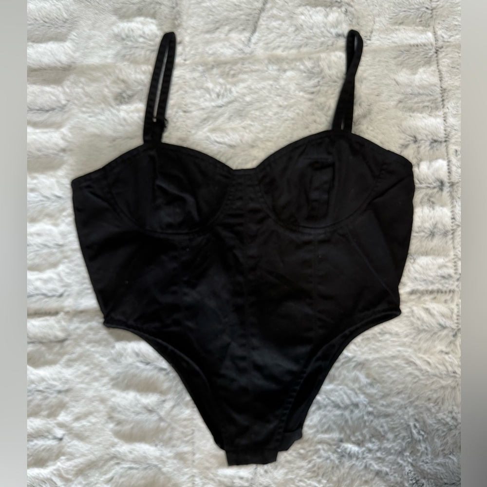 Boutique Corset Top; Size Large; in black